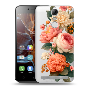 Силиконовый чехол на Lenovo K5 Note с принтом цветы Силиконовый чехол на Lenovo K5 Note с принтом цветы