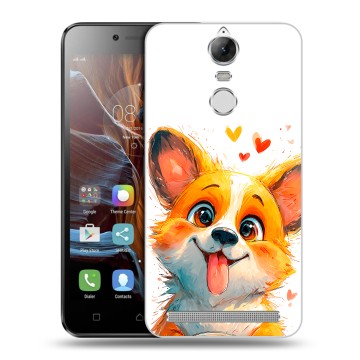 Силиконовый чехол на Lenovo K5 Note с принтом корги Силиконовый чехол на Lenovo K5 Note с принтом корги