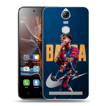 Силиконовый чехол на Lenovo K5 Note с принтом Барселона Barca Yamal Силиконовый чехол на Lenovo K5 Note с принтом Барселона Barca Yamal