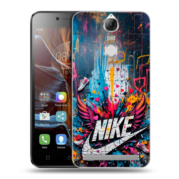 Силиконовый чехол на Lenovo K5 Note с принтом Nike Найк