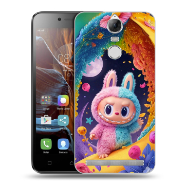Силиконовый чехол на Lenovo K5 Note с принтом Labubu Лабубу