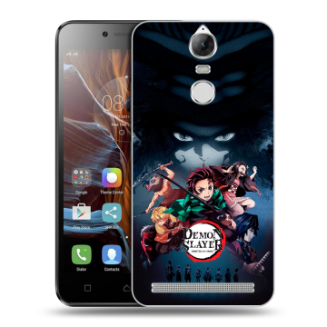 Силиконовый чехол на Lenovo K5 Note с принтом Demon Slayer Клинок рассекающий демонов