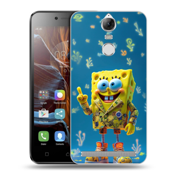 Силиконовый чехол на Lenovo K5 Note с принтом Спанч боб Спанчбоб