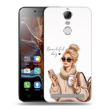 Силиконовый чехол на Lenovo K5 Note с принтом женский Силиконовый чехол на Lenovo K5 Note с принтом женский