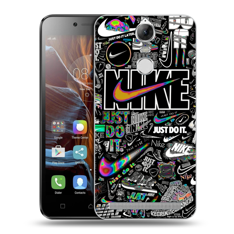 Силиконовый чехол на Lenovo K5 Note с принтом Найк Силиконовый чехол на Lenovo K5 Note с принтом Найк