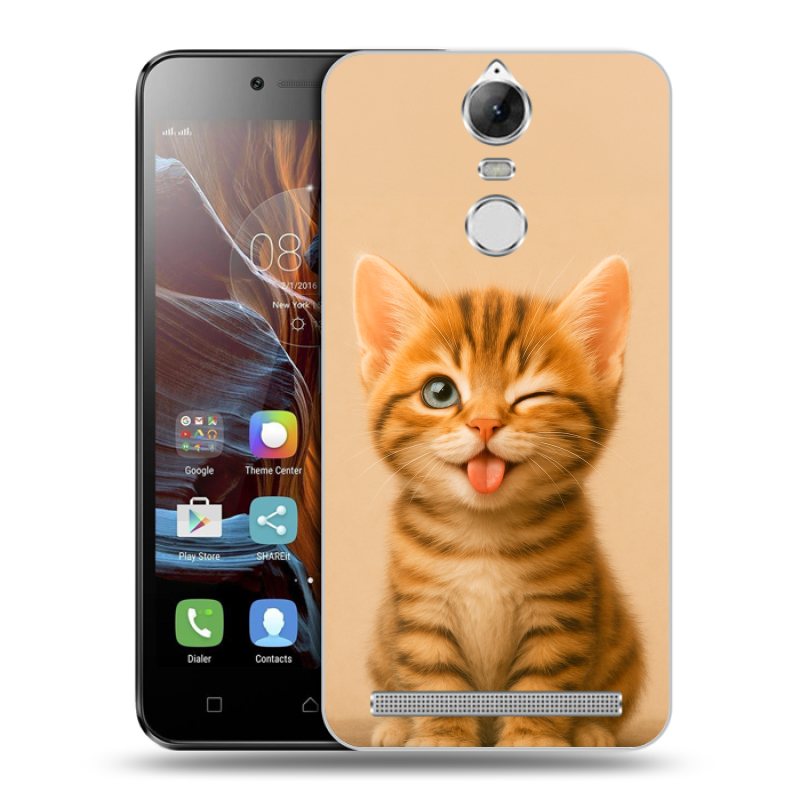 Силиконовый чехол на Lenovo K5 Note с принтом котенок Силиконовый чехол на Lenovo K5 Note с принтом котенок