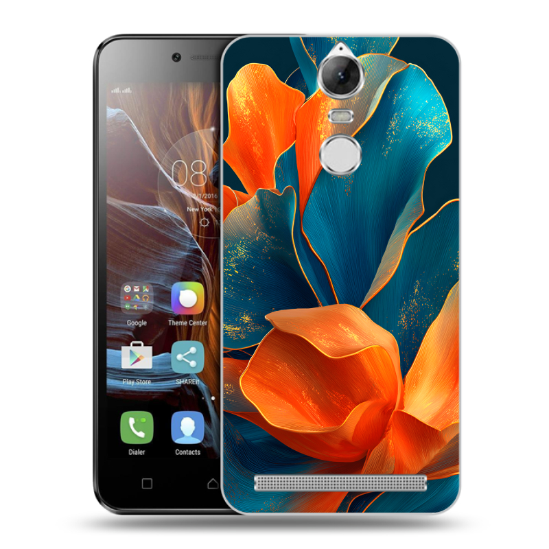 Силиконовый чехол на Lenovo K5 Note с принтом Цветы Силиконовый чехол на Lenovo K5 Note с принтом Цветы