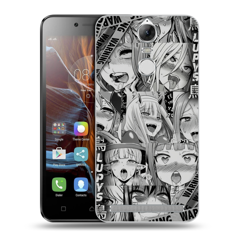 Силиконовый чехол на Lenovo K5 Note с принтом Ahegao Ахегао Аниме Силиконовый чехол на Lenovo K5 Note с принтом Ahegao Ахегао Аниме