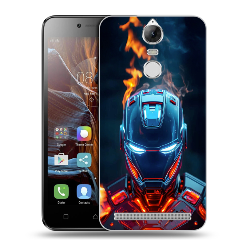 Силиконовый чехол на Lenovo K5 Note с принтом IronMan Железный человек Силиконовый чехол на Lenovo K5 Note с принтом IronMan Железный человек