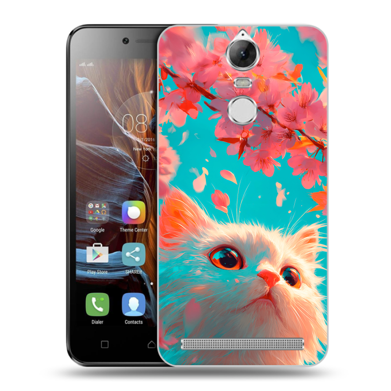 Пластиковый чехол на Lenovo K5 Note с принтом Красивый кот Пластиковый чехол на Lenovo K5 Note с принтом Красивый кот