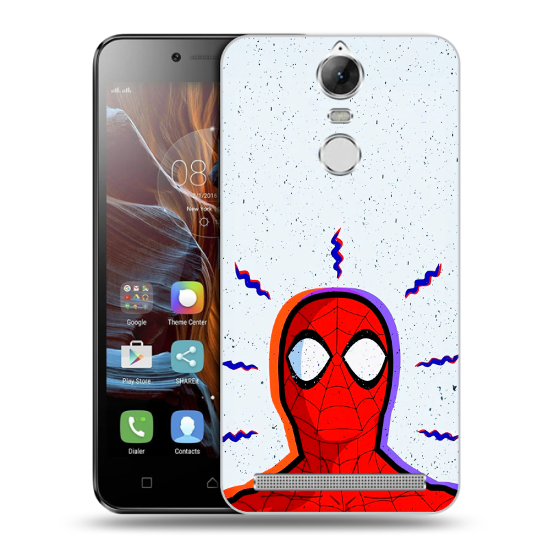 Пластиковый чехол на Lenovo K5 Note с принтом Spiderman Человек паук Пластиковый чехол на Lenovo K5 Note с принтом Spiderman Человек паук