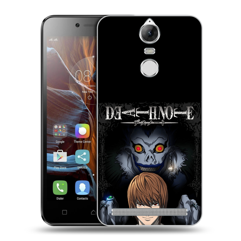Пластиковый чехол на Lenovo K5 Note с принтом Death note Тетрадь смерти Пластиковый чехол на Lenovo K5 Note с принтом Death note Тетрадь смерти
