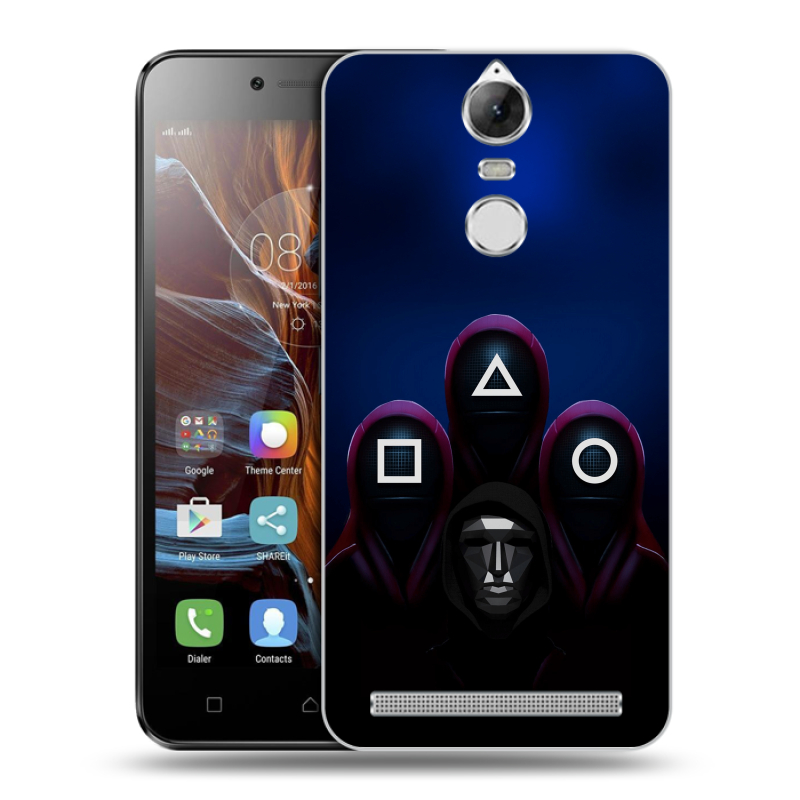 Пластиковый чехол на Lenovo K5 Note с принтом Игра Кальмара Пластиковый чехол на Lenovo K5 Note с принтом Игра Кальмара