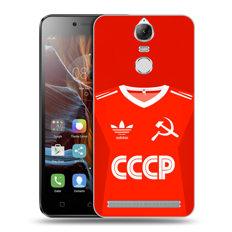 Пластиковый чехол на Lenovo K5 Note с принтом Флаг Герб СССР Пластиковый чехол на Lenovo K5 Note с принтом Флаг Герб СССР