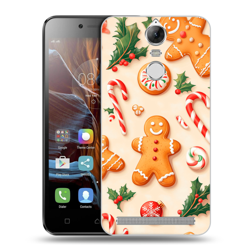 Пластиковый чехол на Lenovo K5 Note с принтом Новый год Пластиковый чехол на Lenovo K5 Note с принтом Новый год