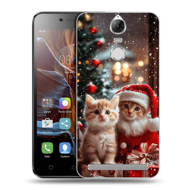 Пластиковый чехол на Lenovo K5 Note с принтом Новый год Пластиковый чехол на Lenovo K5 Note с принтом Новый год