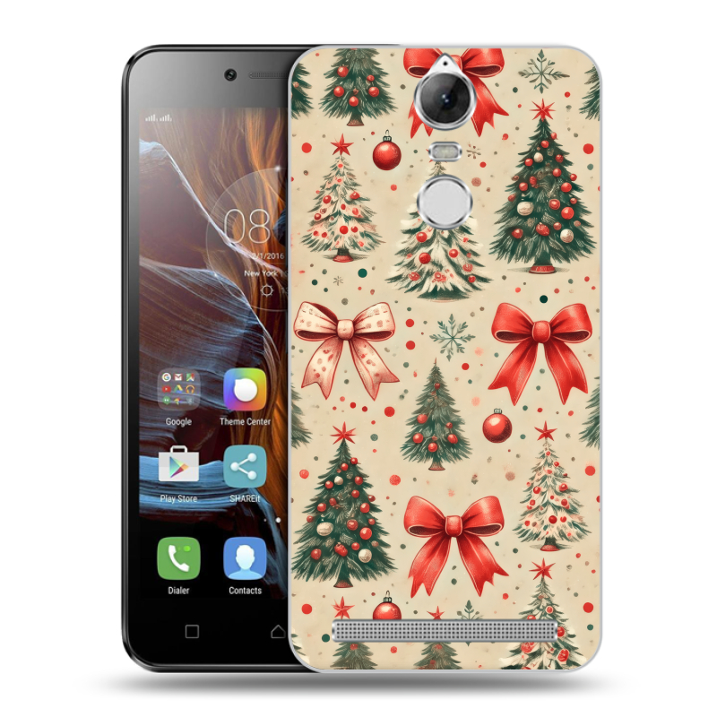 Пластиковый чехол на Lenovo K5 Note с принтом Новый год Пластиковый чехол на Lenovo K5 Note с принтом Новый год