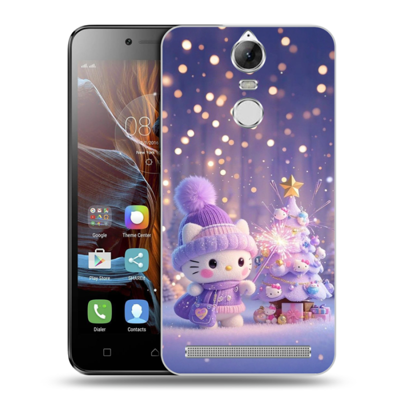 Силиконовый чехол на Lenovo K5 Note с принтом Новый год Силиконовый чехол на Lenovo K5 Note с принтом Новый год