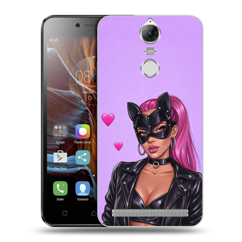 Силиконовый чехол на Lenovo K5 Note с принтом женский Силиконовый чехол на Lenovo K5 Note с принтом женский