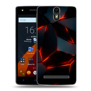 Силиконовый чехол на Wileyfox Storm с принтом Яркие абстракции Силиконовый чехол на Wileyfox Storm с принтом Яркие абстракции