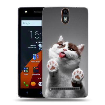 Силиконовый чехол на Wileyfox Storm с принтом Коты Силиконовый чехол на Wileyfox Storm с принтом Коты