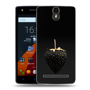 Силиконовый чехол на Wileyfox Storm с принтом Черная клубника Силиконовый чехол на Wileyfox Storm с принтом Черная клубника