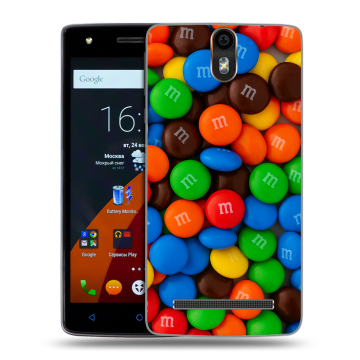 Силиконовый чехол на Wileyfox Storm с принтом Конфеты