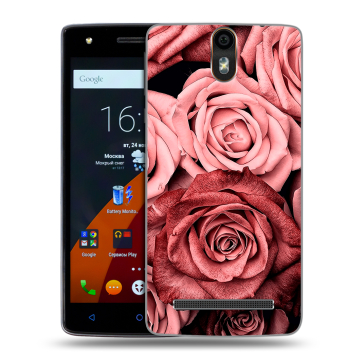 Силиконовый чехол на Wileyfox Storm с принтом Цветы розы