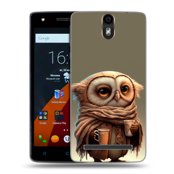 Силиконовый чехол на Wileyfox Storm с принтом Сова