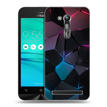 Силиконовый чехол на ASUS ZenFone Go 4.5 ZB452KG с принтом Геометрия неона