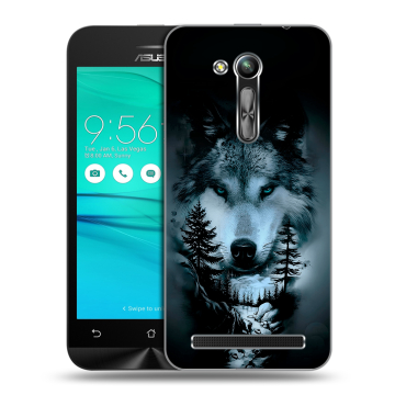 Силиконовый чехол на ASUS ZenFone Go 4.5 ZB452KG с принтом Лесной волк