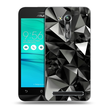 Силиконовый чехол на ASUS ZenFone Go 4.5 ZB452KG с принтом Черные кристаллы Силиконовый чехол на ASUS ZenFone Go 4.5 ZB452KG с принтом Черные кристаллы