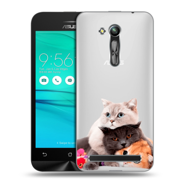 Силиконовый чехол на ASUS ZenFone Go 4.5 ZB452KG с принтом Кошки