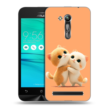 Силиконовый чехол на ASUS ZenFone Go 4.5 ZB452KG с принтом Милые котики
