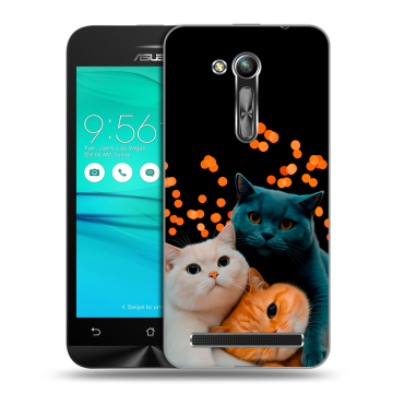 Силиконовый чехол на ASUS ZenFone Go 4.5 ZB452KG с принтом Кошки