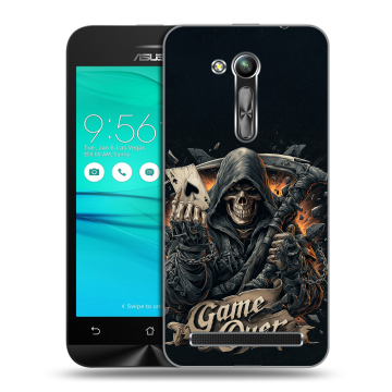 Силиконовый чехол на ASUS ZenFone Go 4.5 ZB452KG с принтом Скелет карты
