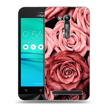 Силиконовый чехол на ASUS ZenFone Go 4.5 ZB452KG с принтом Цветы розы