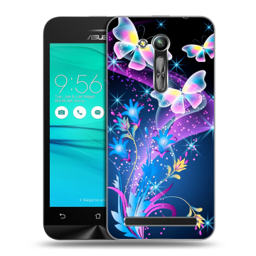 Силиконовый чехол на ASUS ZenFone Go 4.5 ZB452KG с принтом Бабочки