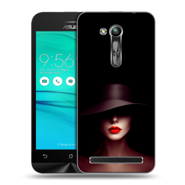 Силиконовый чехол на ASUS ZenFone Go 4.5 ZB452KG с принтом Девушка в шляпе