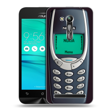 Силиконовый чехол на ASUS ZenFone Go 4.5 ZB452KG с принтом Старый телефон Силиконовый чехол на ASUS ZenFone Go 4.5 ZB452KG с принтом Старый телефон