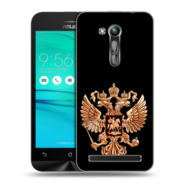 Силиконовый чехол на ASUS ZenFone Go 4.5 ZB452KG с принтом Герб России золотой Силиконовый чехол на ASUS ZenFone Go 4.5 ZB452KG с принтом Герб России золотой