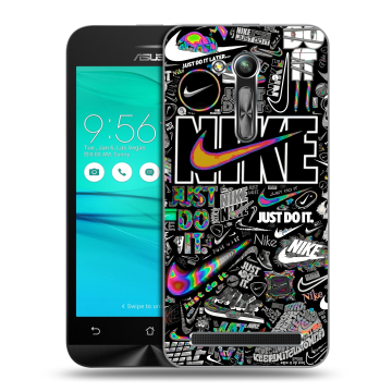 Силиконовый чехол на ASUS ZenFone Go 4.5 ZB452KG с принтом Найк Силиконовый чехол на ASUS ZenFone Go 4.5 ZB452KG с принтом Найк