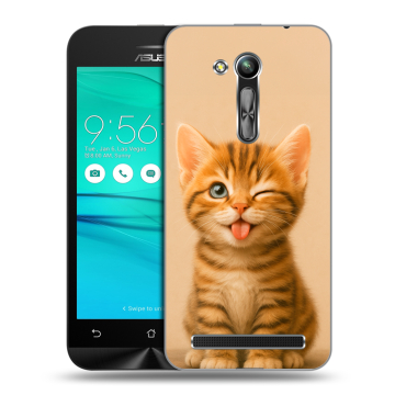 Силиконовый чехол на ASUS ZenFone Go 4.5 ZB452KG с принтом котенок