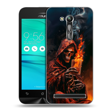 Силиконовый чехол на ASUS ZenFone Go 4.5 ZB452KG с принтом Скелет и карты