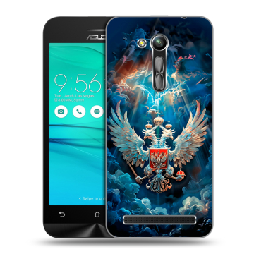 Силиконовый чехол на ASUS ZenFone Go 4.5 ZB452KG с принтом Герб флаг России
