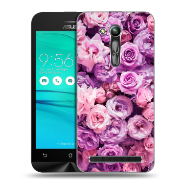 Силиконовый чехол на ASUS ZenFone Go 4.5 ZB452KG с принтом лавандовые розы