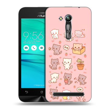 Силиконовый чехол на ASUS ZenFone Go 4.5 ZB452KG с принтом Hello Kitty Хелоу Кити