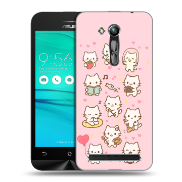 Силиконовый чехол на ASUS ZenFone Go 4.5 ZB452KG с принтом Hello Kitty Хелоу Кити