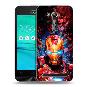Силиконовый чехол на ASUS ZenFone Go 4.5 ZB452KG с принтом Железный человек Ironman