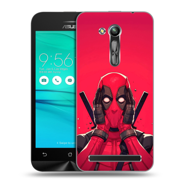 Силиконовый чехол на ASUS ZenFone Go 4.5 ZB452KG с принтом Дедпул Deadpool